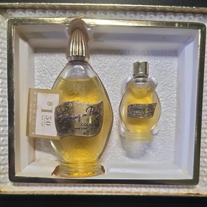 EVENING IN PARIS Bourjois New York Gold Cologne & perfume boxed gift set