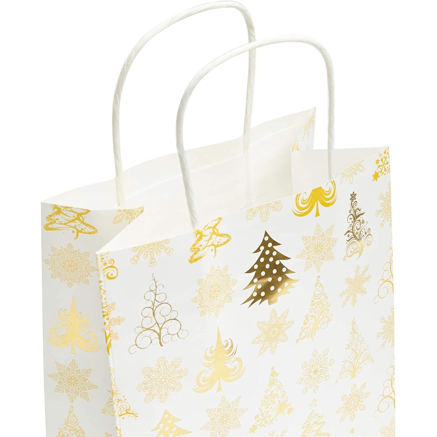 15x Christmas Gift Bags with Tissue Paper Medium with Handle for Party 8x10x4.7"