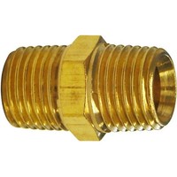 "GüDe Doppelnippel 1/4\" Ag X 3/8\" Ag Druckluft Adapter Verbinder Messing Fitting"