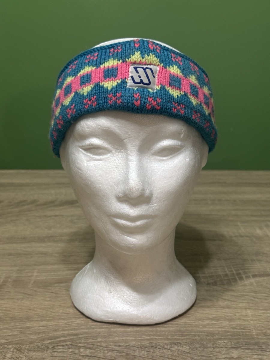 Vintage Murray Merkley Canadian Pure Wool Knit Headband Blue  display picture 2