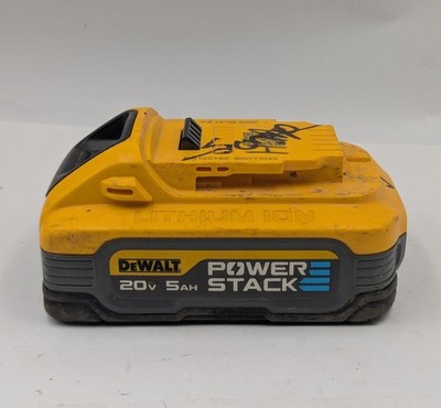 Nonworking DeWalt PowerStack 5Ah Lithium Power Tool Battery Yellow DCBP520 20v
