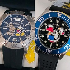 Invicta - 2 Mickey Mouse Watches SOLD TOGETHER #1065 & #158 Limited mens watches