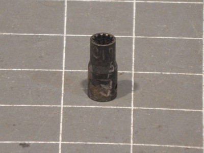 Snap On Industrial 1/4'' Drive Shallow Spline Socket 1/4'' GTES8 GTES 12Pt Dr 2001