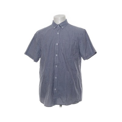 F&F, Kurzarmhemd, Größe: L, Blau/Weiß, Karo, Herren #gFf