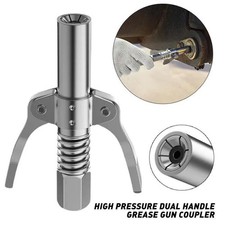 1 Pack Grease Gun Coupler High-Pressure Quick Release Lock Oil Injection Nozzle
