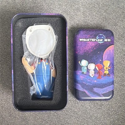 ALUOCYI Mini Cartoon Style Night Light, USB Powered, Blue White, Space Theme