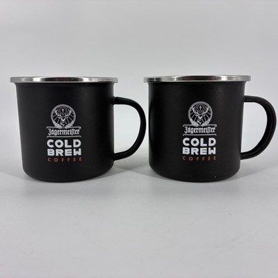Jagermeister  Coffee Cup Cold Brew Steel Enameled 8 Ounce Mug
