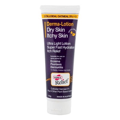 Hope s Relief Derma-Lotion 110 g | Ultraleichte Feuchtigkeitscreme für trockene, juckende & sensorische
