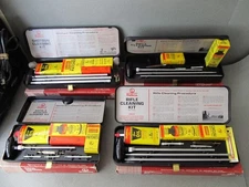 Lot of 4 Vintage Pistol-22 Caliber, Rifle-22/30, Shotgun-12 Cleaning Kits