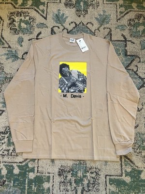 Huf Worldwide x Miles Davis Longsleeve T Shirt Tan Large NWT Official Rare