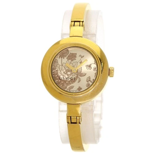 GUCCI Flora Round Face Watches 105 Gold Plated/Gold Plated Ladies
