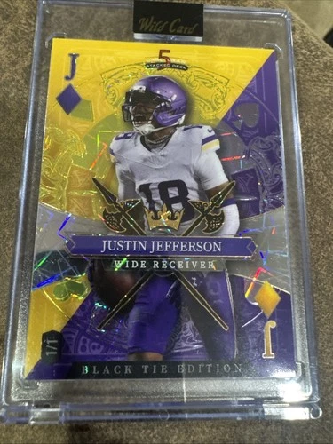 Wild Card Black Tie Edition Justin Jefferson WR 1/1 2026 Football Card #SDPS-3JN