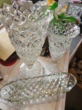 Set 3 Pressed Glass Job Lot