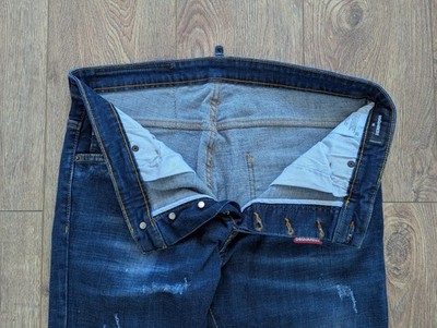 DSQUARED2 Tidy Biker Jean Canadian Label MadeInItaly Navy Men's
