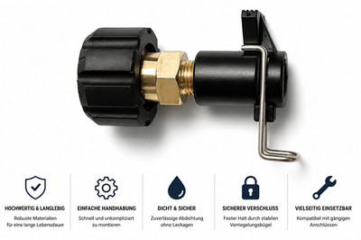 Schlauchverbinder Adapter für Kärcher Bosch Nifisk Parkside Black & Decker etc.