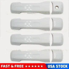 4PCS For 2019-2025 Ram 1500 Oxford White Door Handle Covers Trims NO Smartkey