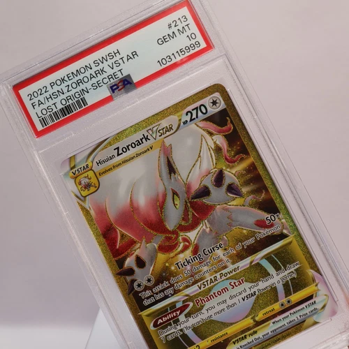 Pokemon TCG - Lost Origin 213 FA Hisuian Zoroark Vstar - PSA 10 GEM MT