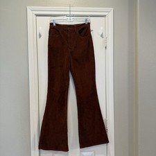 Levis 70s High Rise Flare Pants Womens 27 Mahogany Corduroy Retro Boho Hippie