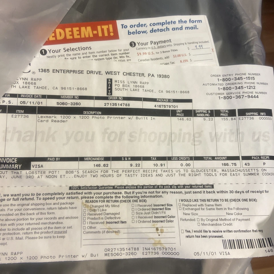 Lexmark P122 Built In Card Reader Photo Printer With Photo Paper And Spare Ink - Image 4 of 4