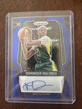 2025 Panini WNBA Prizm Dominique Malonga True Blue Auto /75 #SG-DM