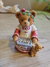 Cherished Teddies 1995 Amanda "Here's Some Cheer To Last The Year"