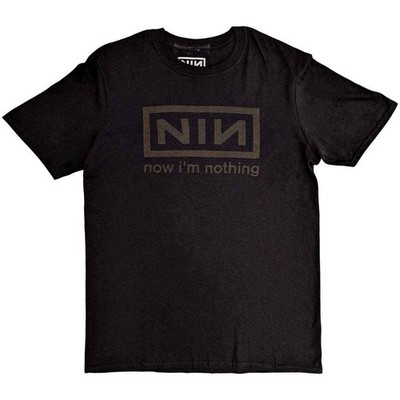 Nine Inch Nails Now I'm Nothing T-Shirt Grey New