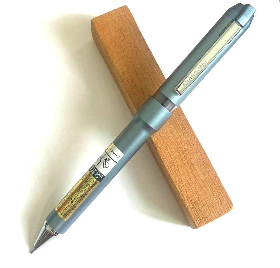 Caneta esferográfica Zebra SHARBONu SB35-PU multifuncional 0,7 mm + lápis 0,5 mm azul cinza col - Imagem 3 de 4