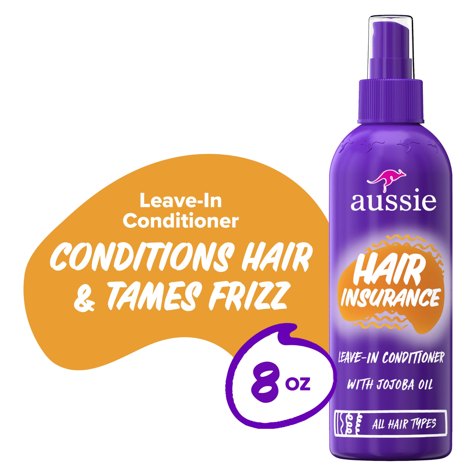 Aussie Hair Insurance, Leave-in Conditioner With JoJoba Oil,
