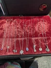 VTG STERLING SILVER 925 MIXED JEWELRY Necklaces w/ Charms over 1.5 ounces wt