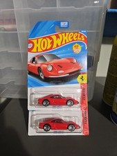 Hot Wheels Ferrari Dino 206 GT 1:64 Diecast Car Red Unopened 2026 Lot of 2