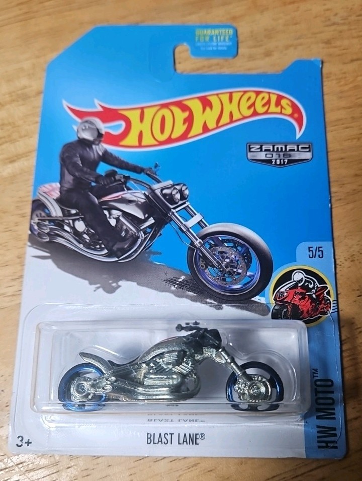 Hot Wheels 2017 Blast Lane Zamac #016 HW Moto Walmart Exclusive, 5/5