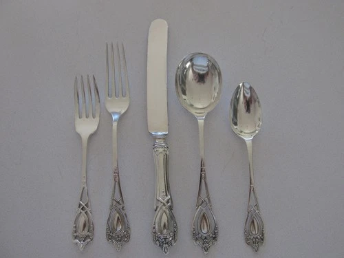 Antique Rogers, Lunt, & Bowlen Sterling Silver 5-Piece Place Setting..Monticello