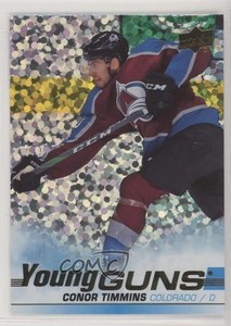 2019-20 Upper Deck Young Guns Speckled Rainbow Foil Conor Timmins #203 Rookie RC