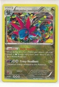Pokemon Hydreigon - 74/119 - Rare Holo - Reverse Foil Phantom Forces