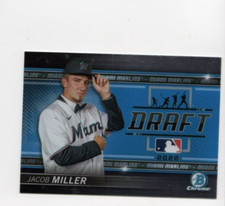 2022 Topps Bowman Draft Chrome Jacob Miller #BDN-7 Draft Night Miami Marlins