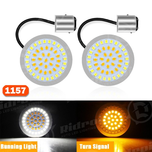 1157 LED Turn Signal Lights Smoke Lens For Harley Touring Sportster Softail Dyna - Picture 17 of 24
