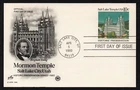 USA, SCOTT # UX83, ARTCRAFT FDC CARD - MORMON TEMPLE, HISTORIC PRESERVATION 1980