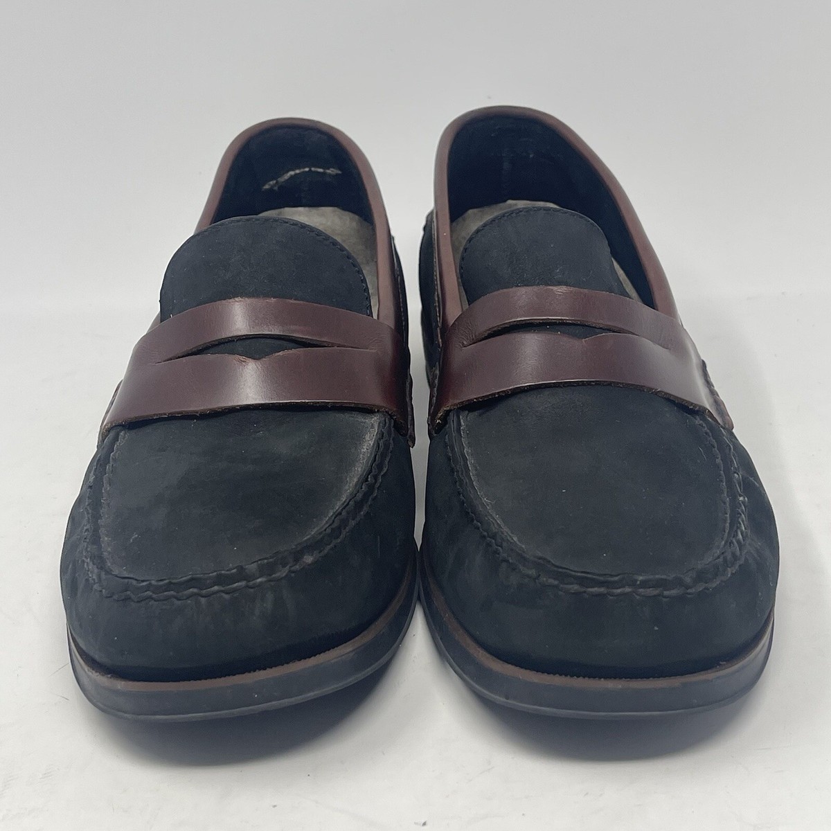 Sperry Monterey Penny Loafers Shoes Mens 11.5 Black Brown  display picture 1