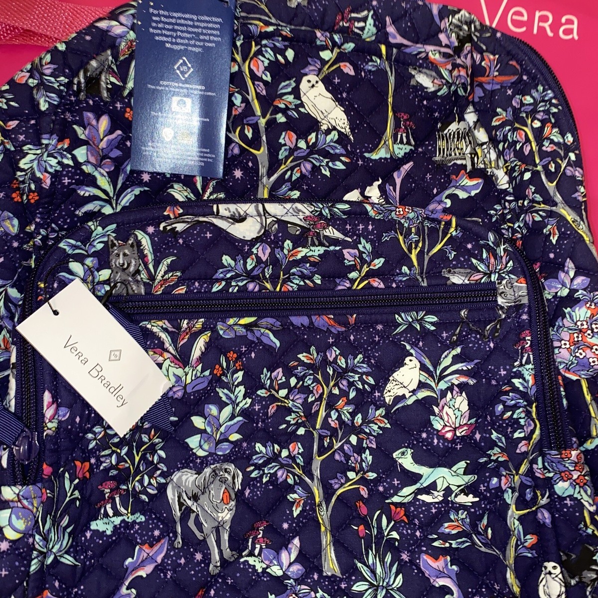 NEW With Tags Vera Bradley Harry Potter Forbidden Forest Laptop Campus Backpack Vera Bradley Harry Potter Forbidden Forest Large Campus  main image 2