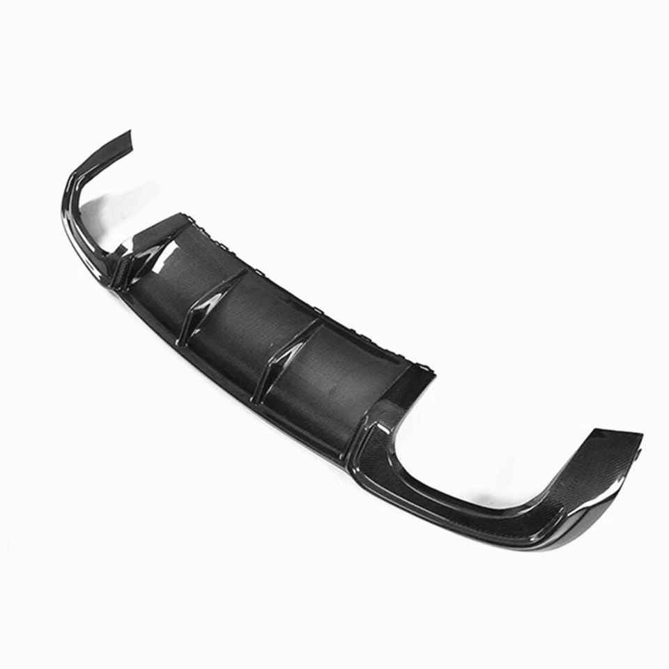 Alerón labial difusor parachoques trasero apto para Audi S3 A3 SLINE 2017-2020 negro EE. UU. Foto 2 de 4