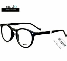 NWT 39.99 MIASTO RETRO PREPPY ROUND KEYHOLE READER READING GLASSES 1.00 BLACK