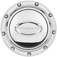 Billet Specialties 32710 Polished Pro-Style Billet Logo & Rivets Horn Button