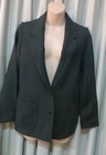 JACKET in VINTAGE ~ ANTMAN  ~ Dark Green Linen like/Partial Bomber Style ~ Sz.10