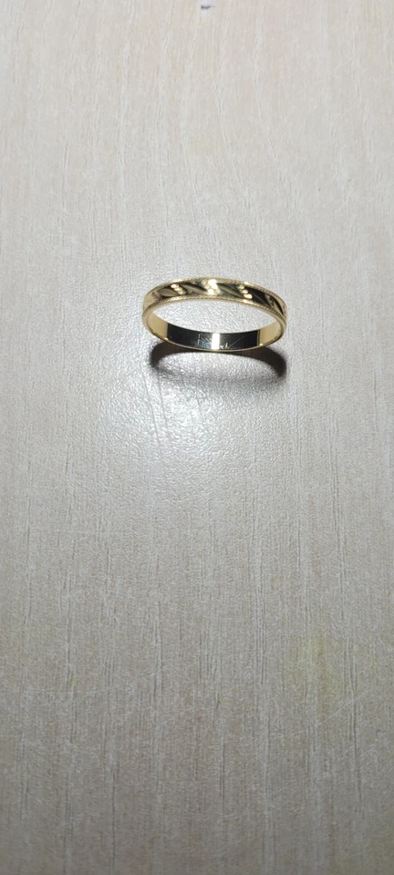 bague femme or 18 carats alliance 750/1000 "eucleia" fantasie "Histoire d'or" - Photo 3/4