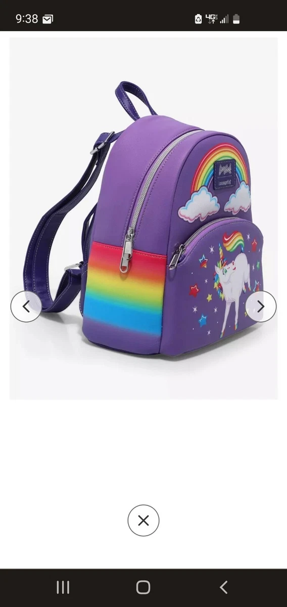 Loungefly Lisa Frank Rainbow Unicorn Mini Backpack