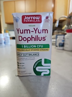 Jarrow Formulas, Yum-Yum Dophilus Sugar-Free! Natural Raspberry Flavor 60 Chews