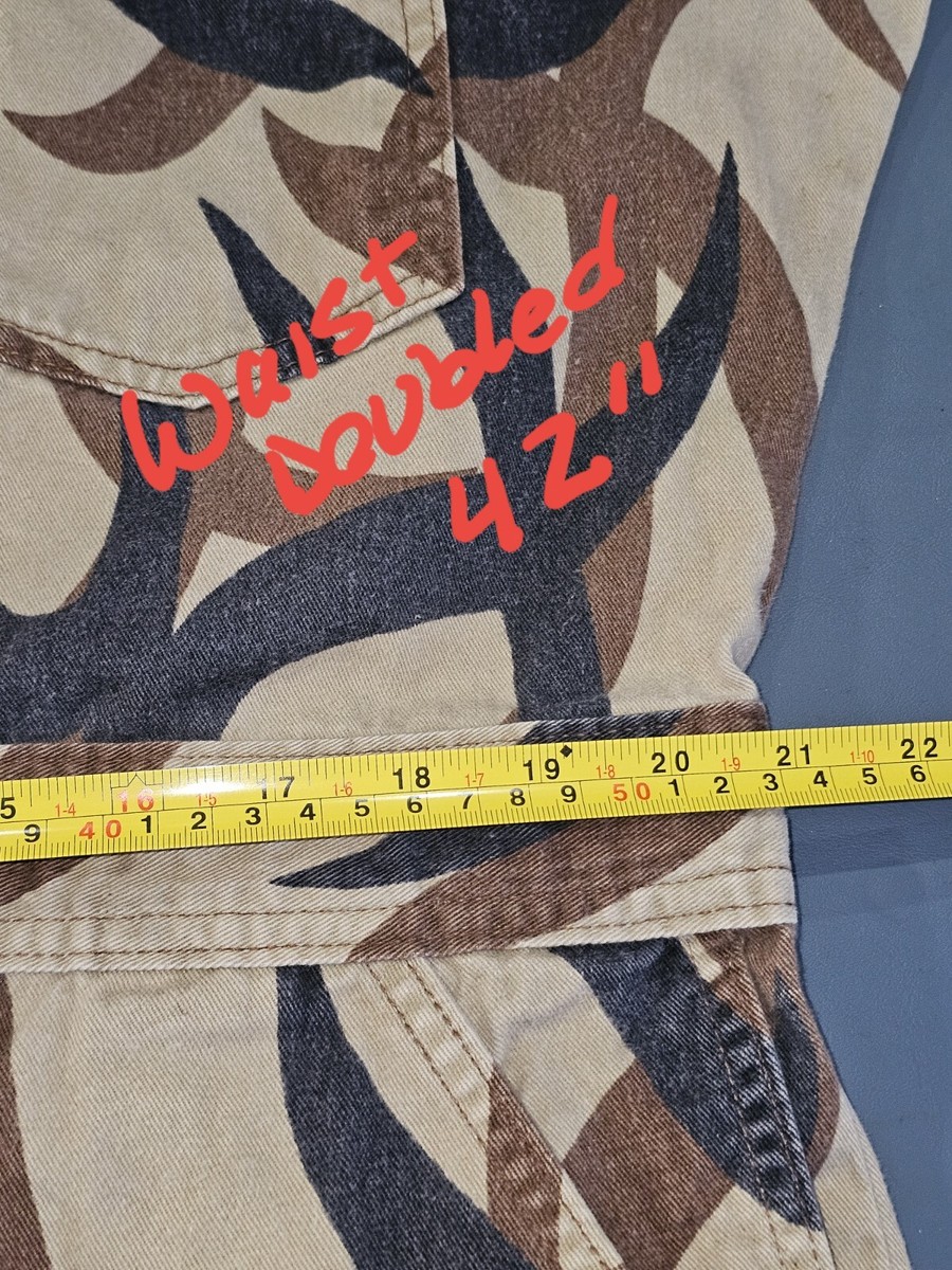 Vintage ASAT Tribal Camo All In One Jumpsuit Coveralls L READ