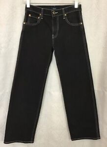 black jeans with white stitching