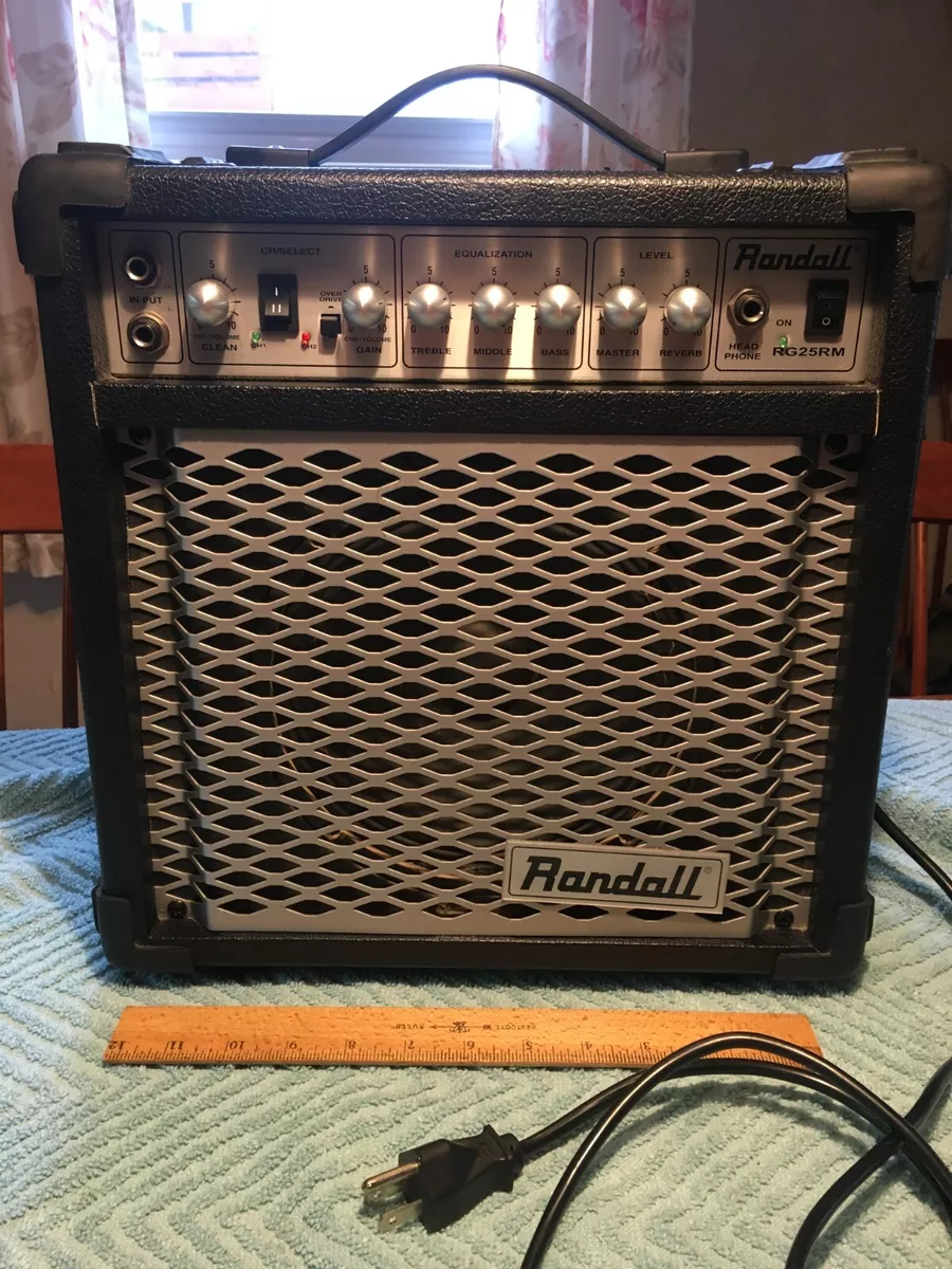 Randall Guitar Amp MO. RG25RM, Metal face, Bad dog speaker, Tested Working great