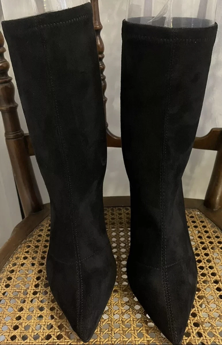 Truffle collection pointed heeled hot sale boots